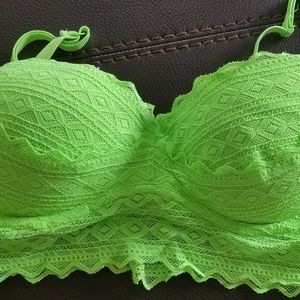 PINK Green Bralette
